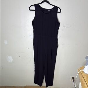Madewell Polyester / Silk Black Sleeveless Jumpsuit Classic Silhouette Size 6